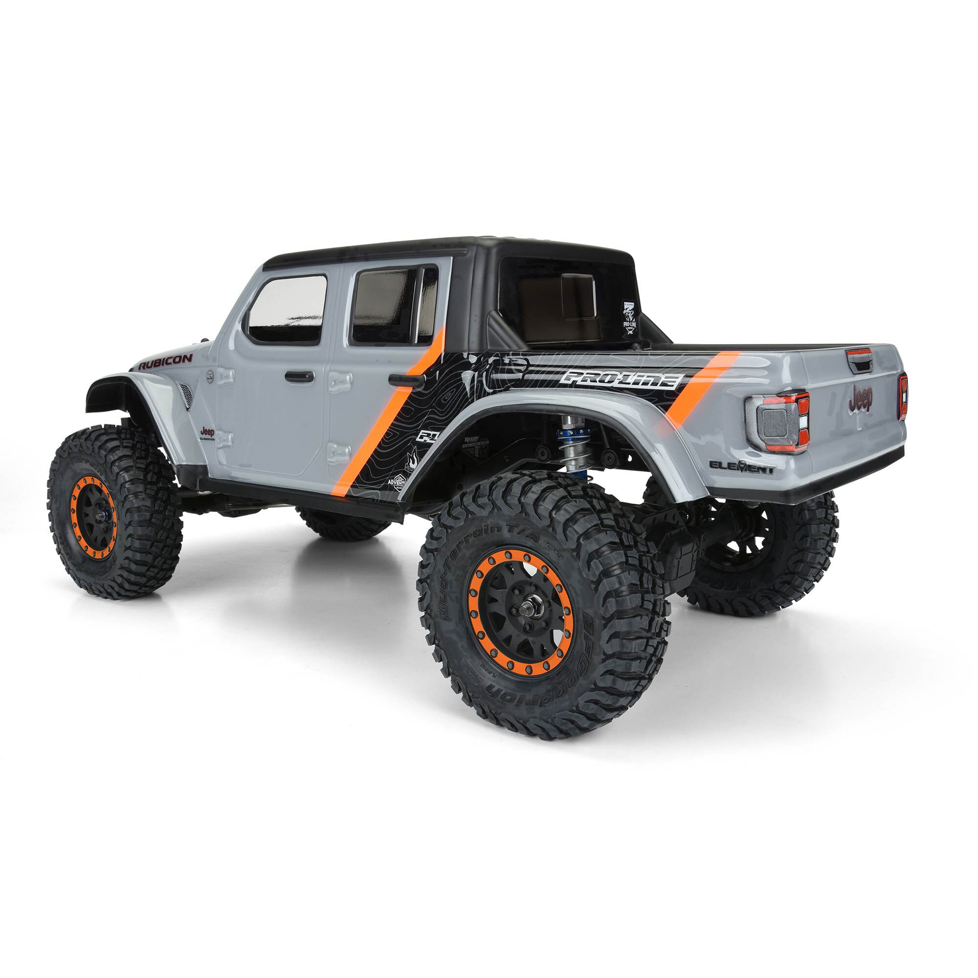 PRO 1/10 2020 Jeep Gladiator Clear Body 12.3" (313mm) Wheelbase - Image 5