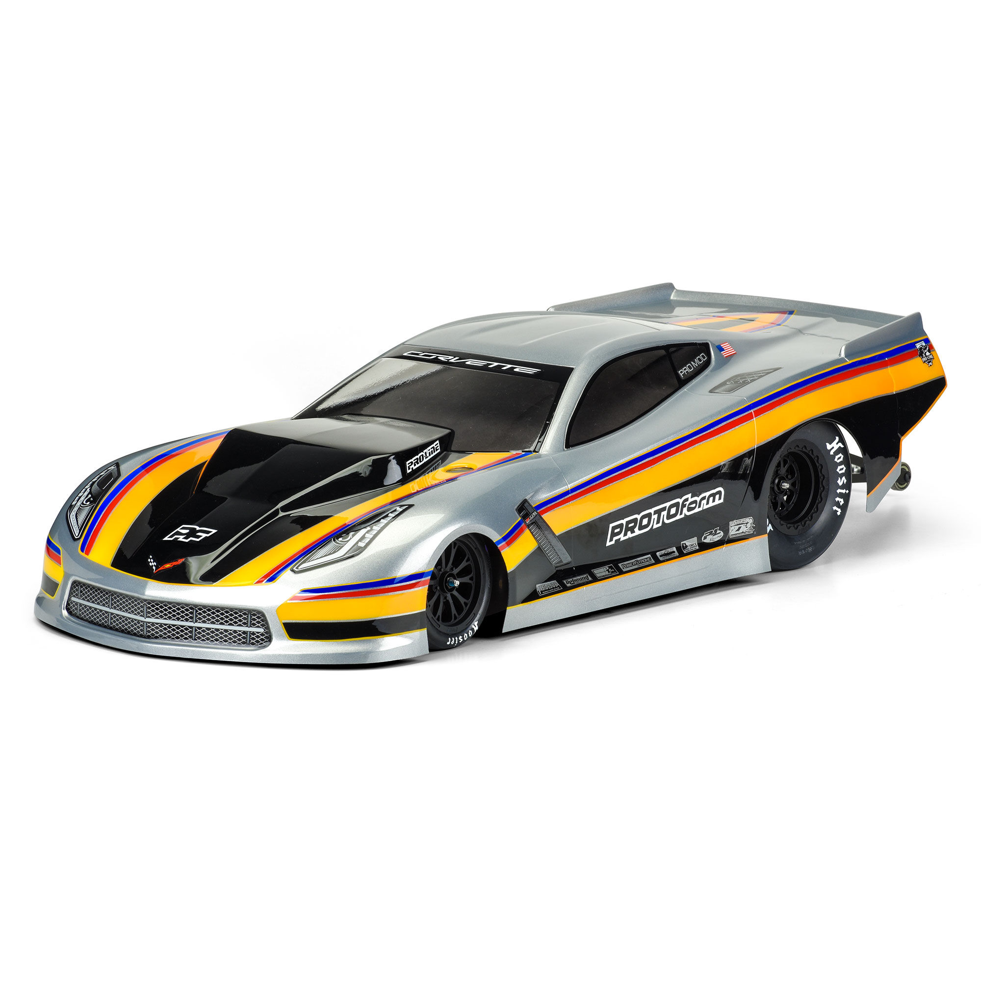 PRM 1/10 Chevrolet Corvette C7 Pro-Mod Clear Body: Drag Car - Image 3
