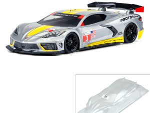 PRM 1/10 Chevrolet Corvette C8 Clear Body: 190mm Touring Car