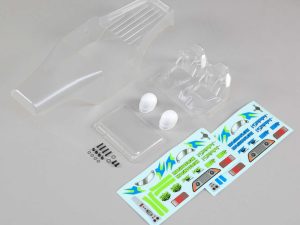 Losi 1/10 Clear Body Set with Driver Insert: Night Crawler SE