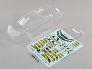 Team Losi Racing 1/10 Clear Body Set with Stickers: 22T 4.0