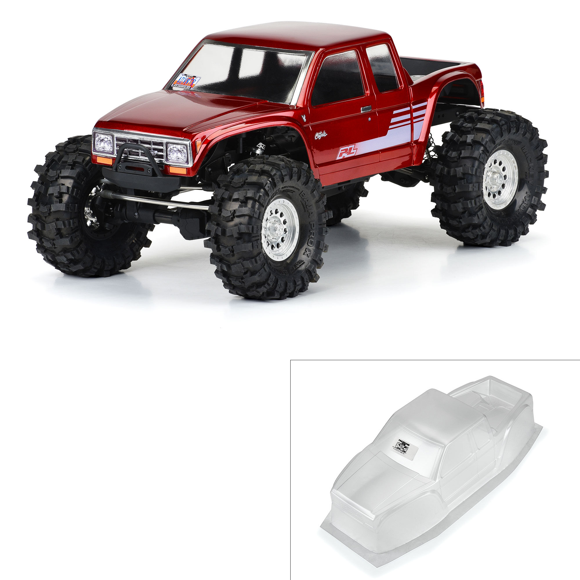 PRO 1/10 Coyote HP Clear Body 12.3" Wheelbase Crawlers