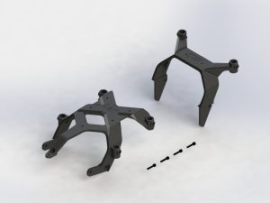 1/10 Front Rear Body Mount Set: BIG ROCK