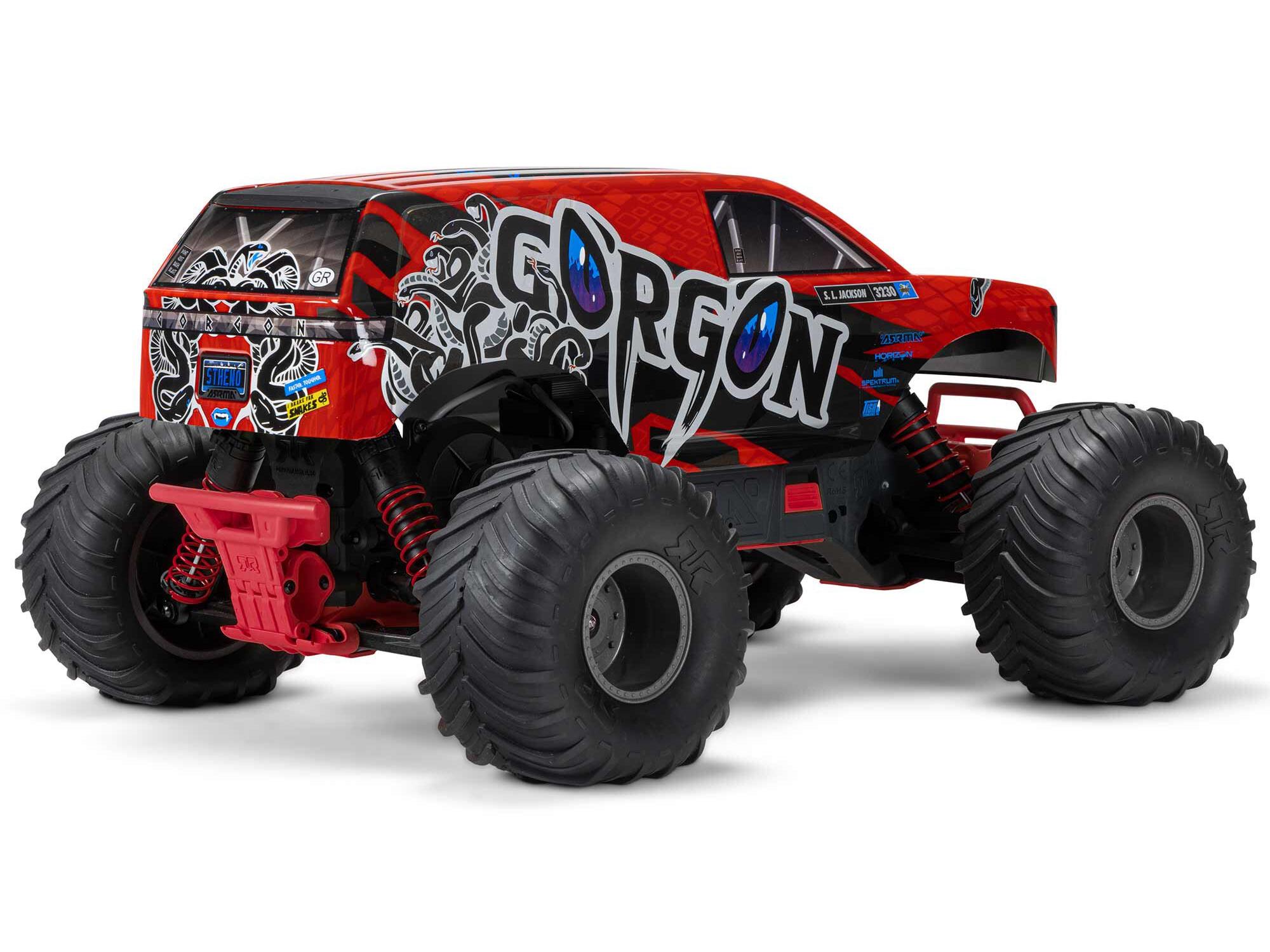 Arrma 1/10 GORGON MEGA 550 2WD MT with Battery & Charger Red - Image 2