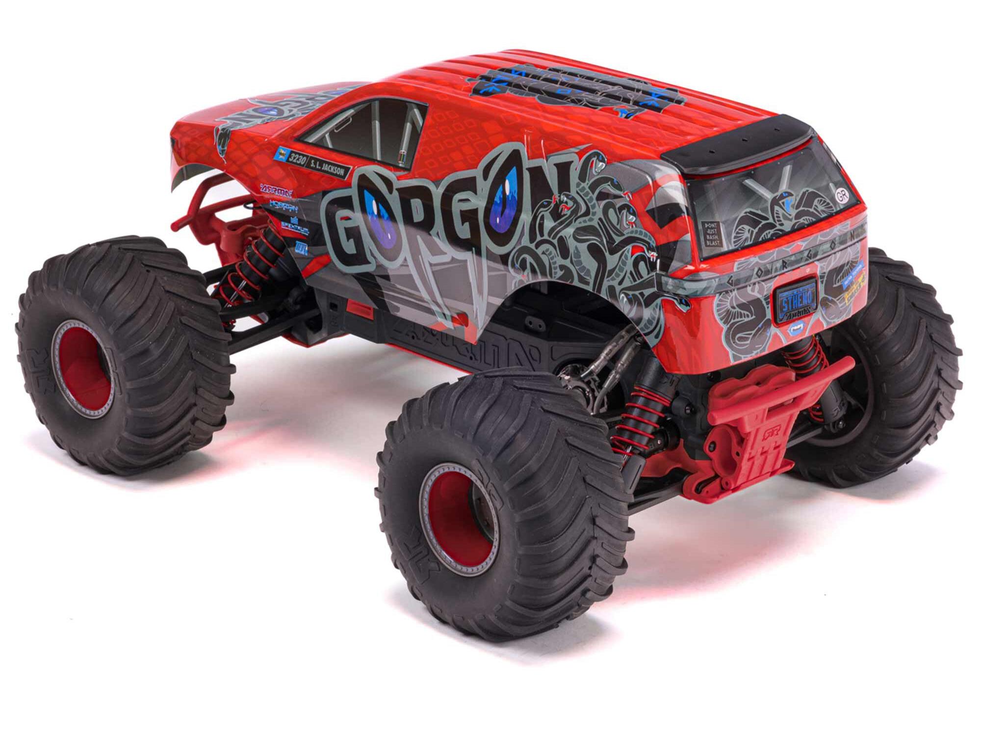 Arrma 1/10 GORGON MEGA 550 2WD MT with Battery & Charger Red - Image 3
