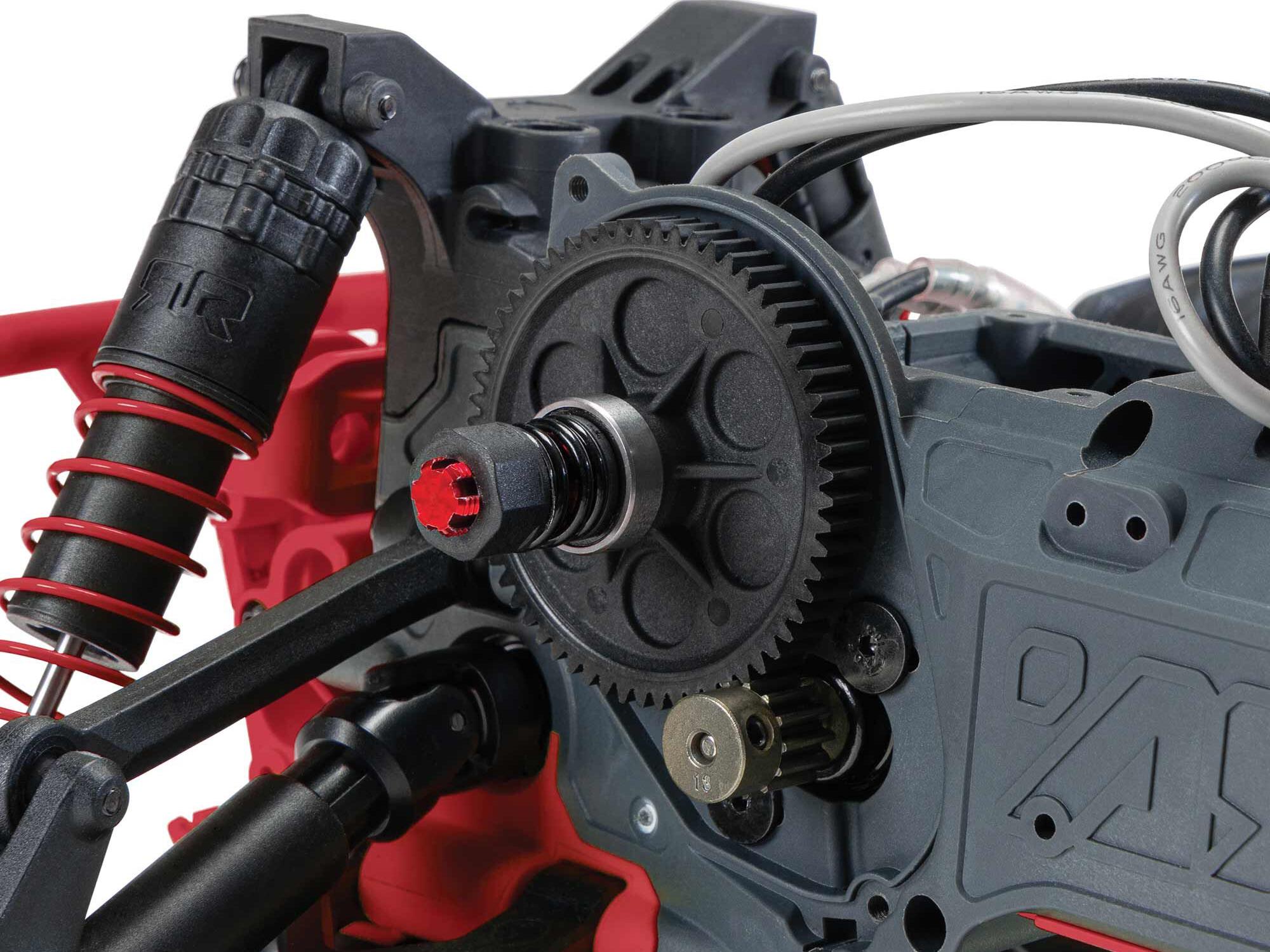 Arrma 1/10 GORGON MEGA 550 2WD MT with Battery & Charger Red - Image 5