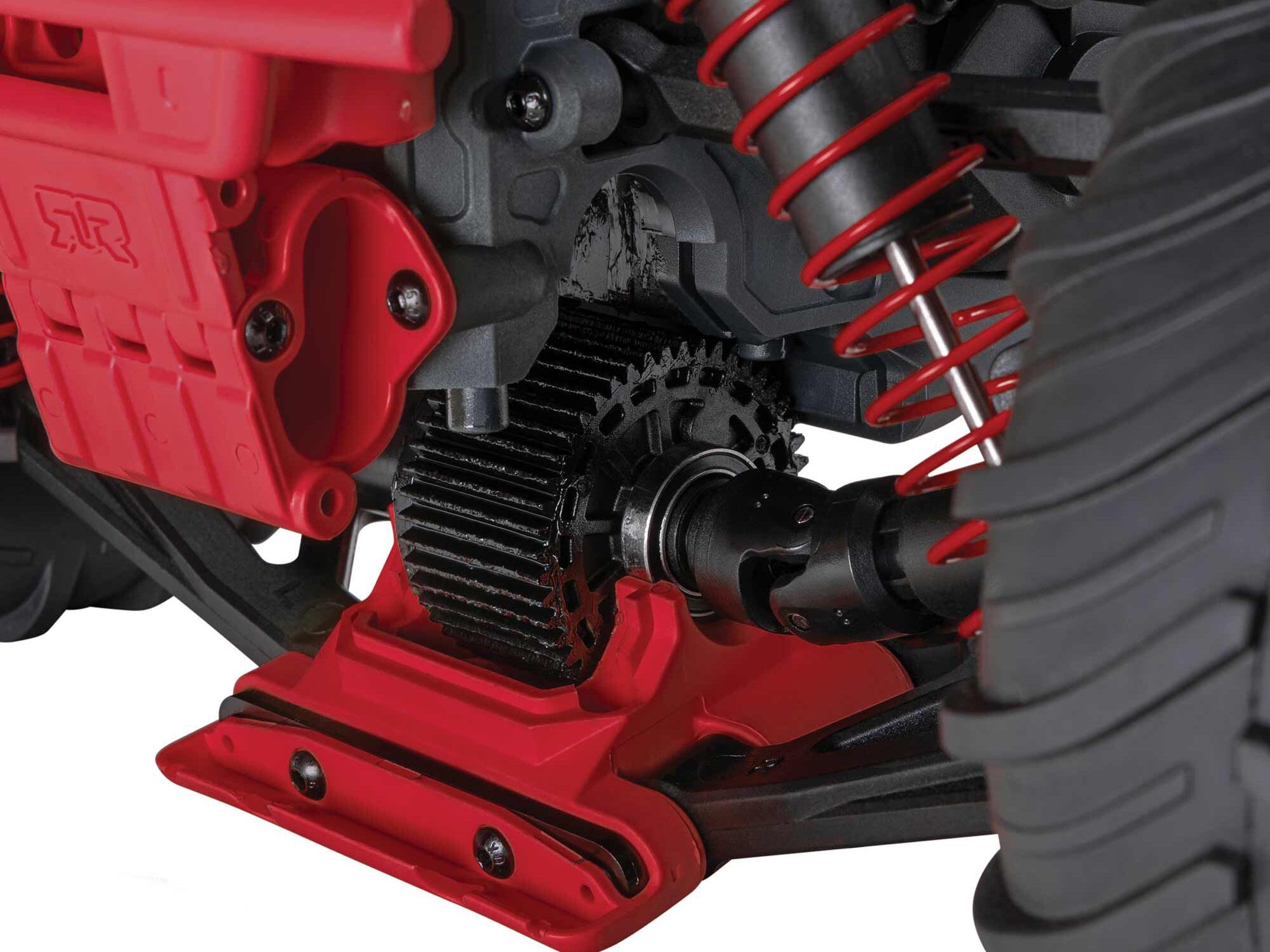 Arrma 1/10 GORGON MEGA 550 2WD MT with Battery & Charger Red - Image 7