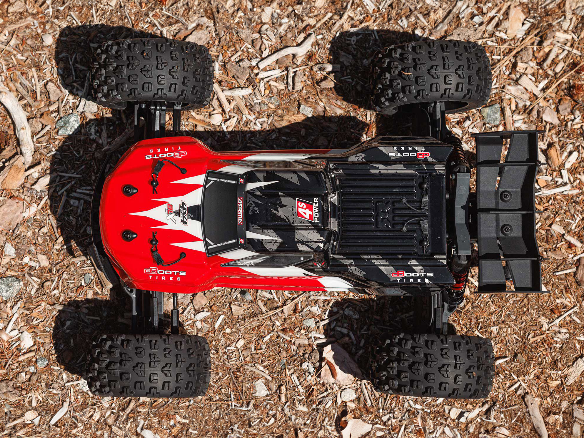 Arrma 1/10 KRATON 4S 4X4 BLX Centre Diff Speed MT (Red) - Image 14