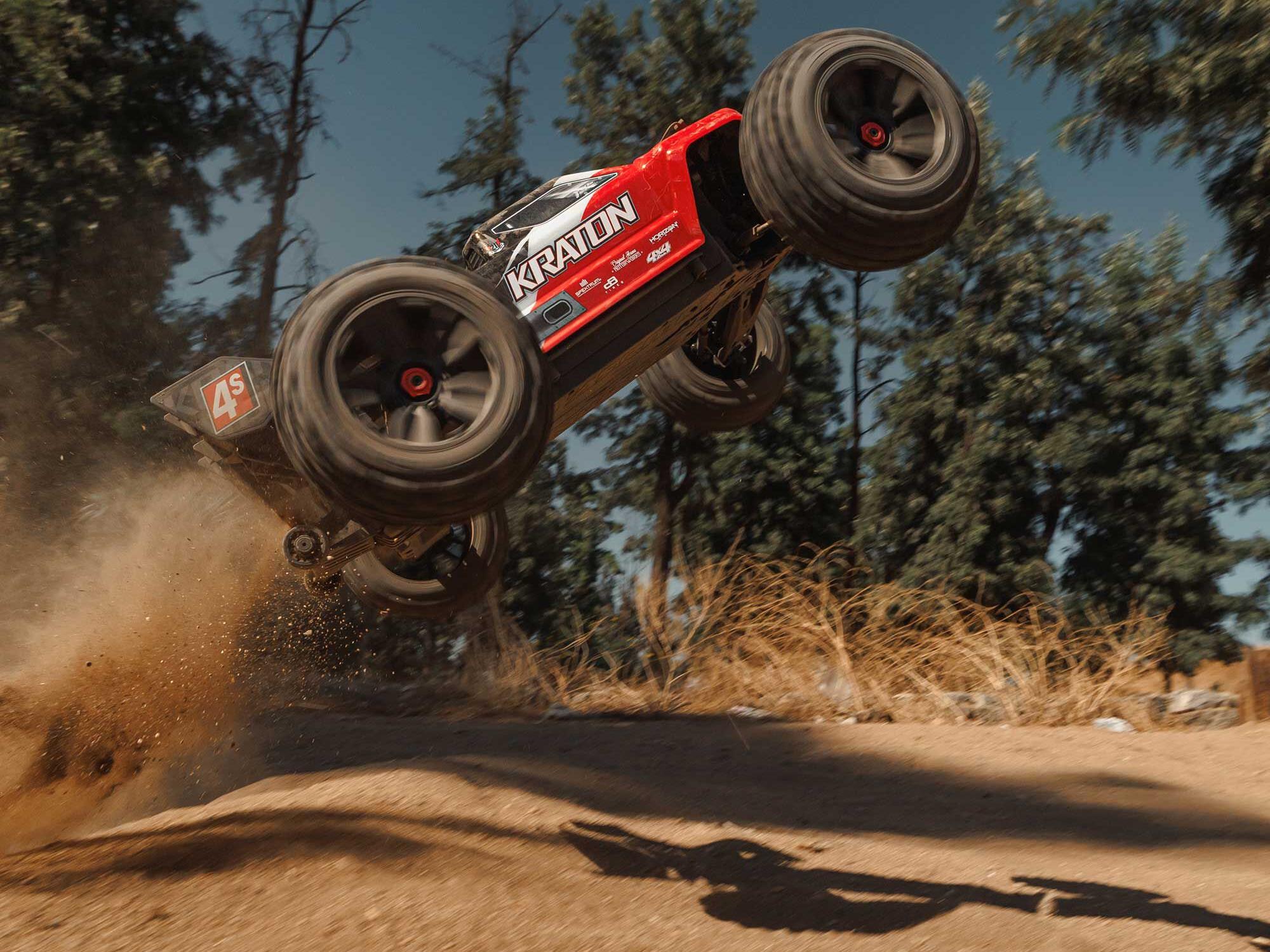 Arrma 1/10 KRATON 4S 4X4 BLX Centre Diff Speed MT (Red) - Image 17