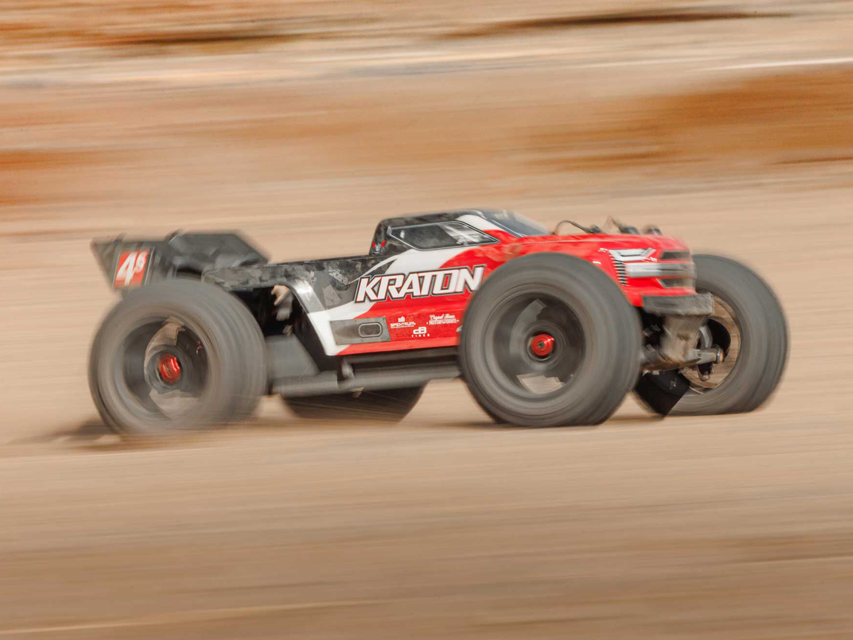 Arrma 1/10 KRATON 4S 4X4 BLX Centre Diff Speed MT (Red) - Image 20