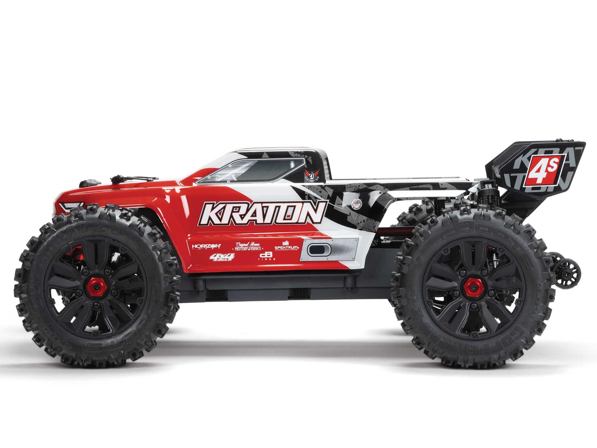 Arrma 1/10 KRATON 4S 4X4 BLX Centre Diff Speed MT (Red) - Image 3