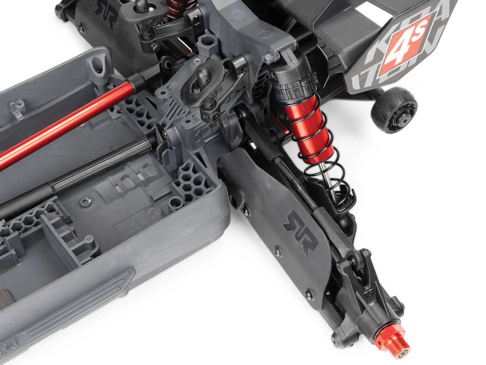 Arrma 1/10 KRATON 4S 4X4 BLX Centre Diff Speed MT (Red) - Image 8