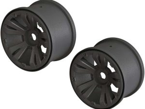 Arrma 1/10 Monster Truck Front/Rear 3.8 Wheels, 17mm Hex Black (2)