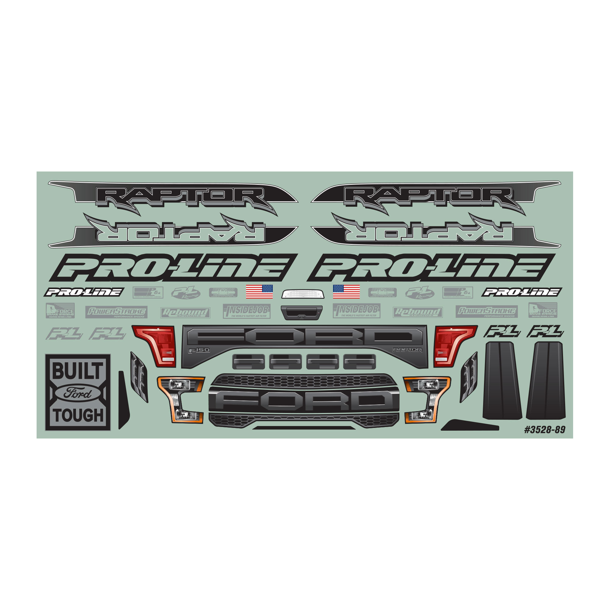 PRO 1/10 Pre-Cut 2017 Ford F-150 Raptor Clear Body: Rustler 4x4 - Image 9