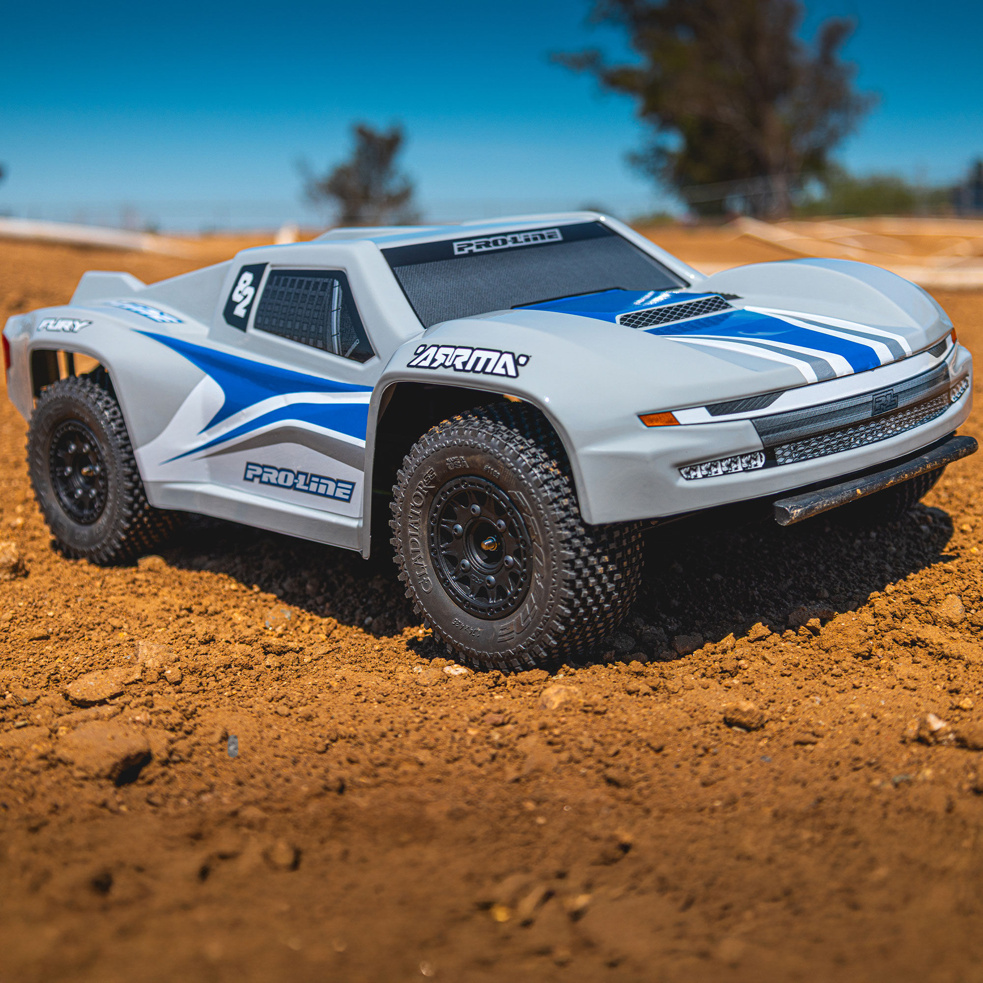 PRO 1/10 Pre-Cut Sector Tough-Color Stone Gray Body: Fury - Image 8