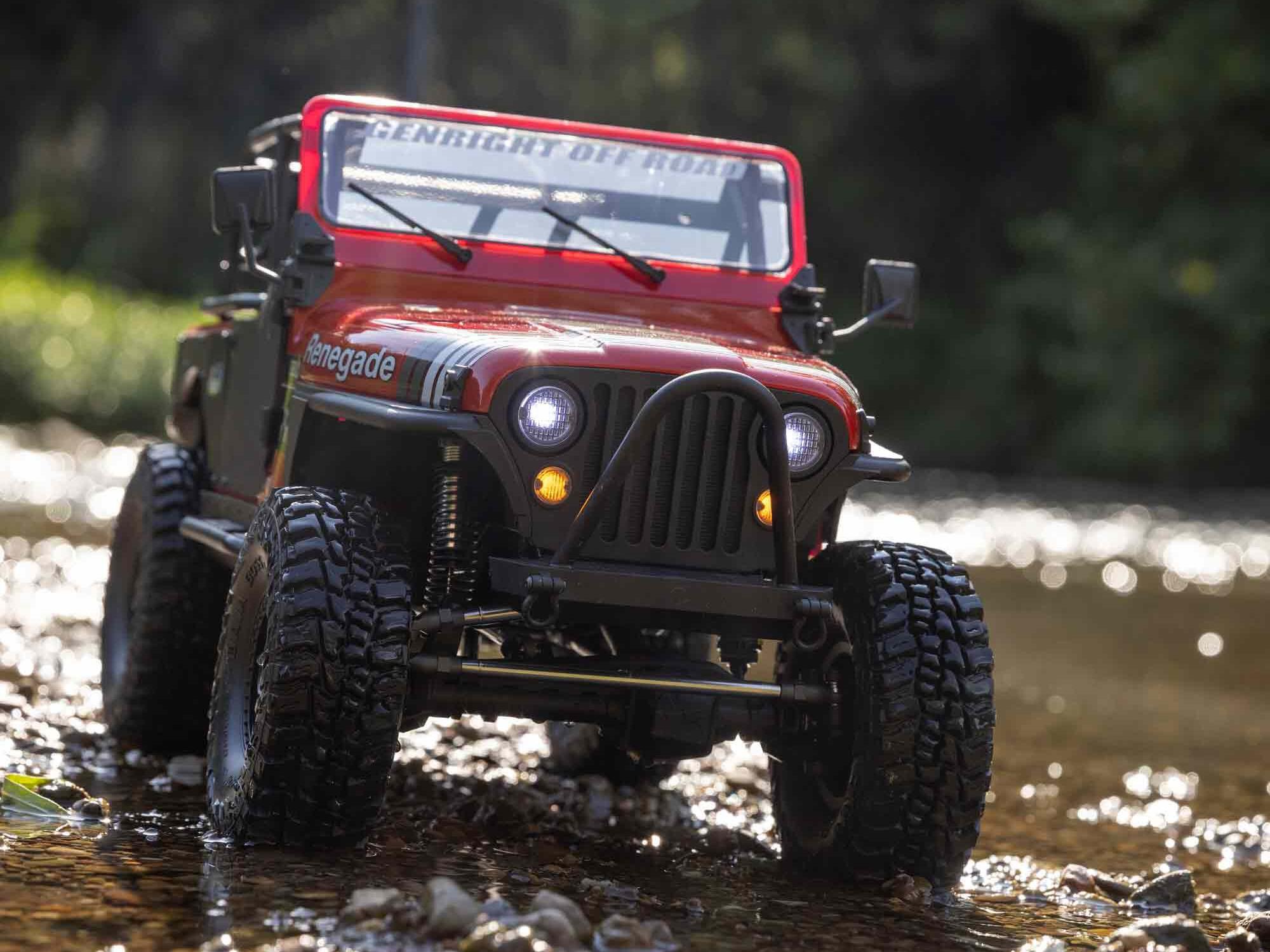 Axial 1/10 SCX10 III Jeep CJ-7 4WD RTR Red - Image 12