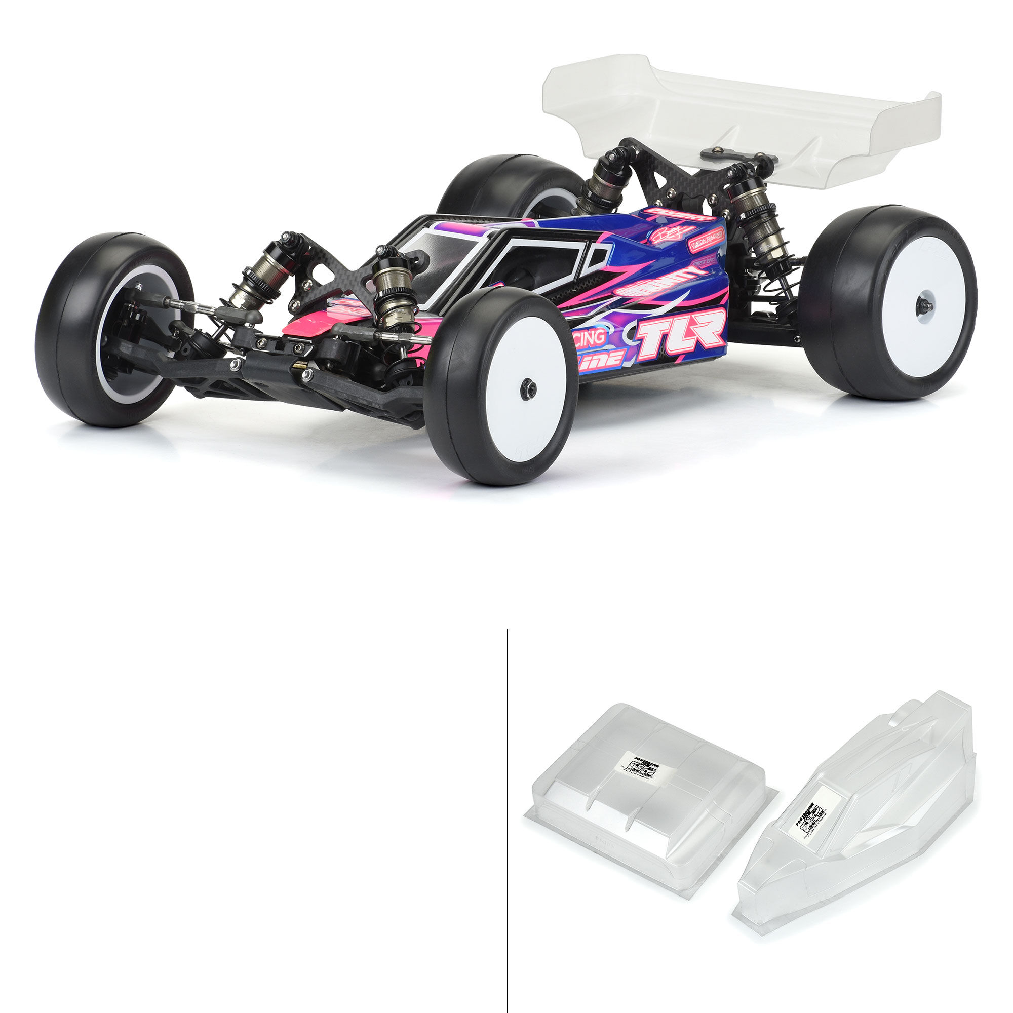 PRO 1/10 Sector Light Weight Clear Body: TLR 22 5.0