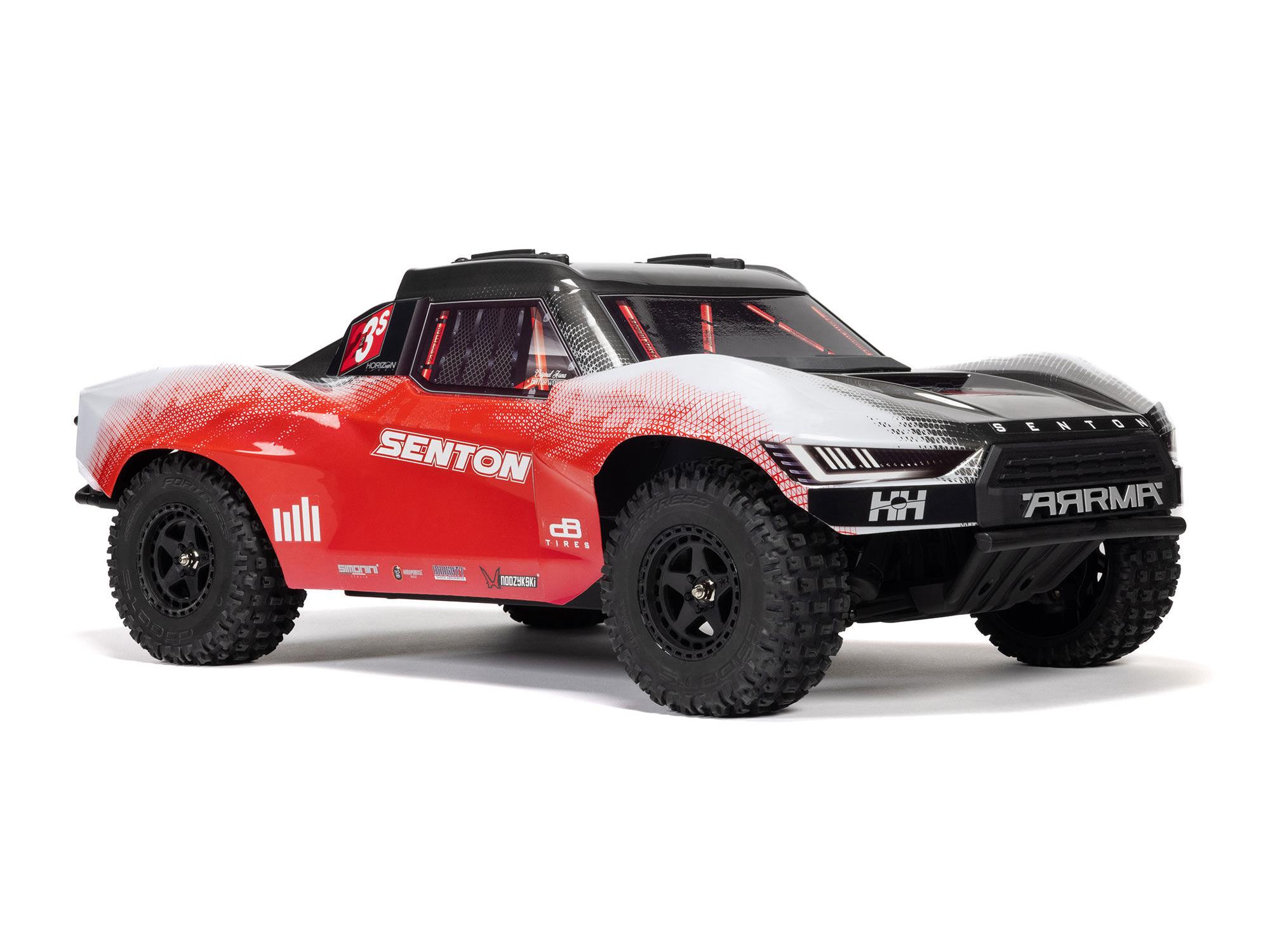 Arrma 1/10 SENTON 223S BLX 4X4 SCT RTR with DSC Red/Gunmetal - Image 2
