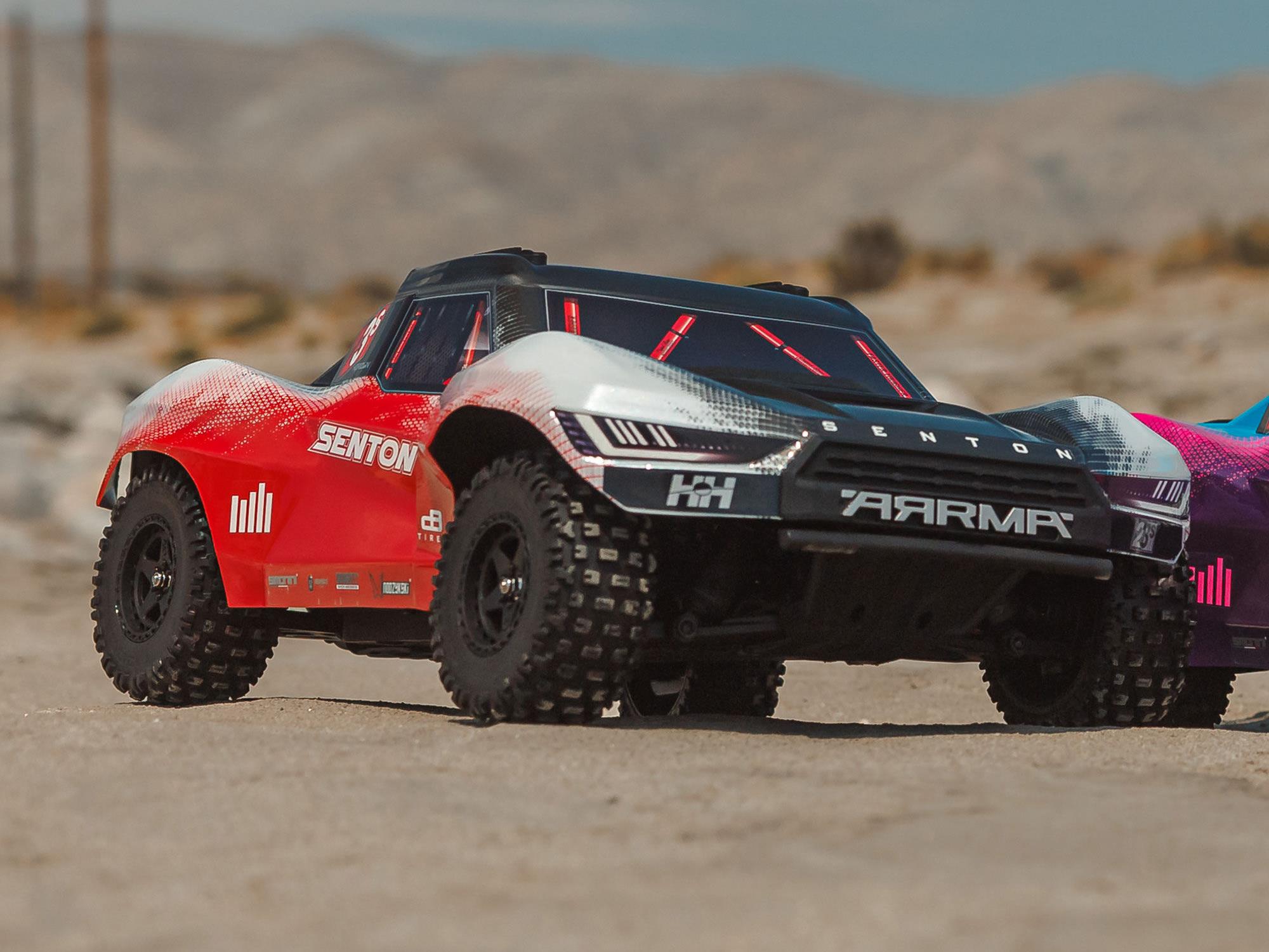 Arrma 1/10 SENTON 223S BLX 4X4 SCT RTR with DSC Red/Gunmetal - Image 19
