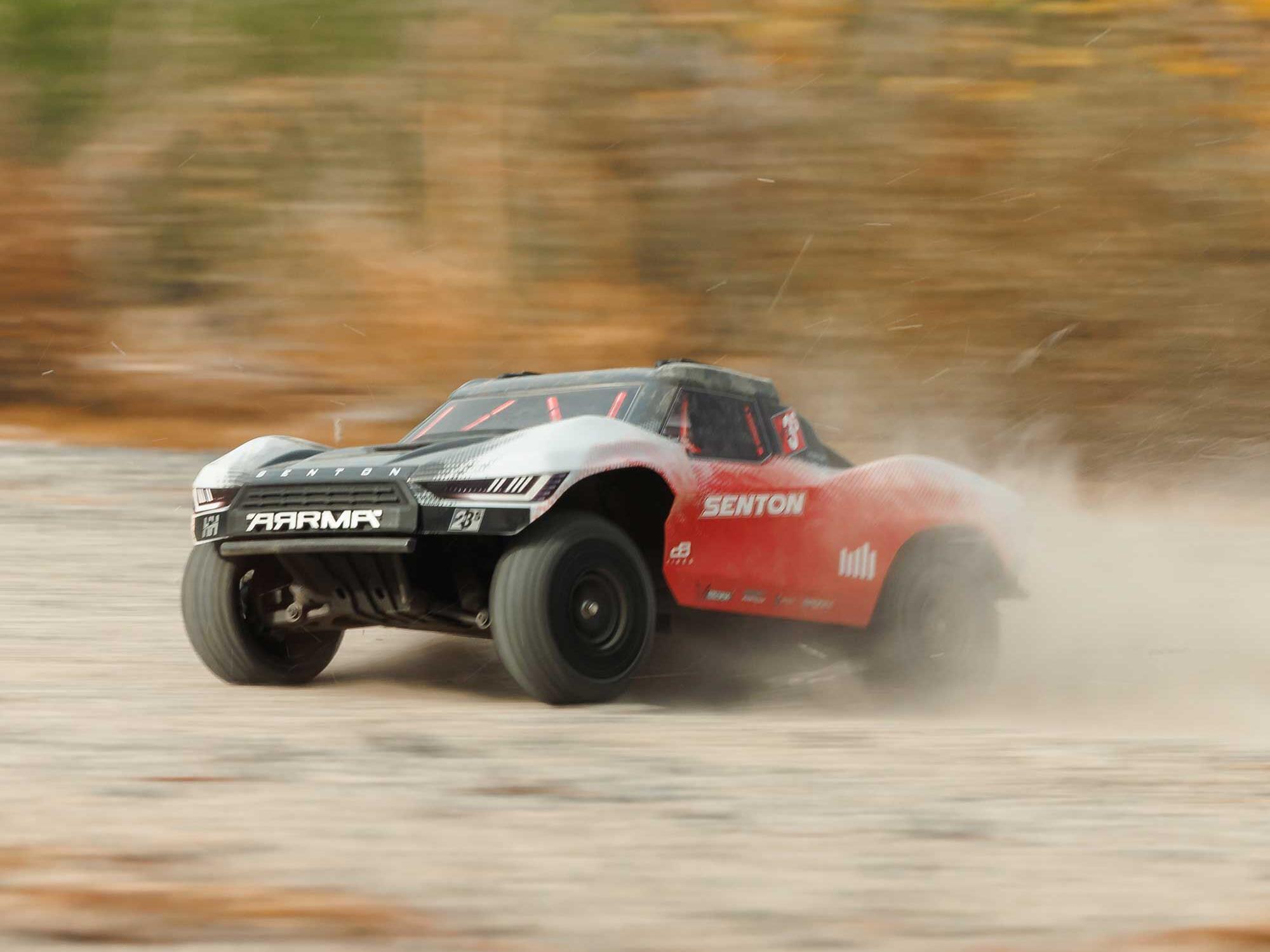 Arrma 1/10 SENTON 223S BLX 4X4 SCT RTR with DSC Red/Gunmetal - Image 23