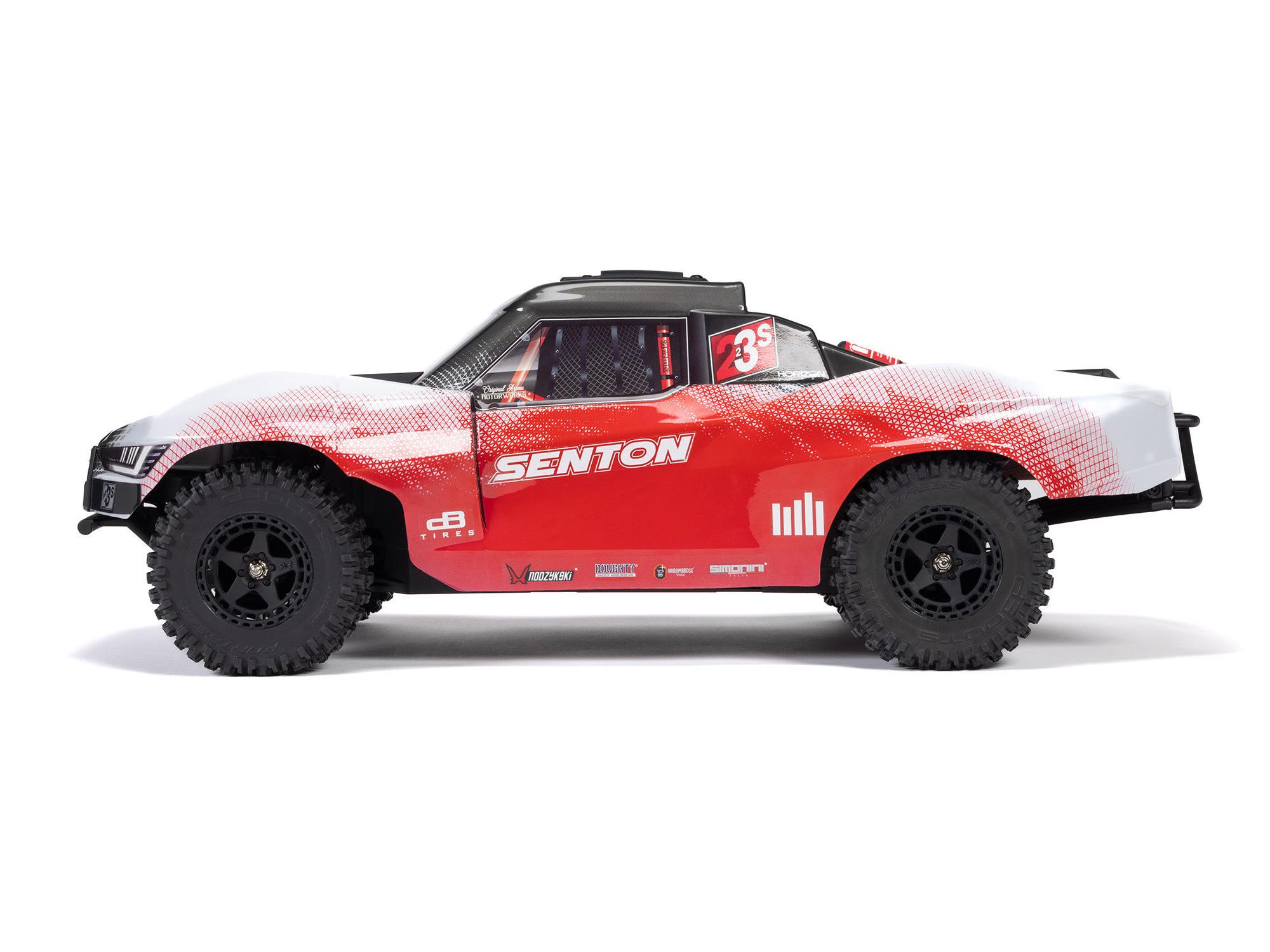 Arrma 1/10 SENTON 223S BLX 4X4 SCT RTR with DSC Red/Gunmetal - Image 6