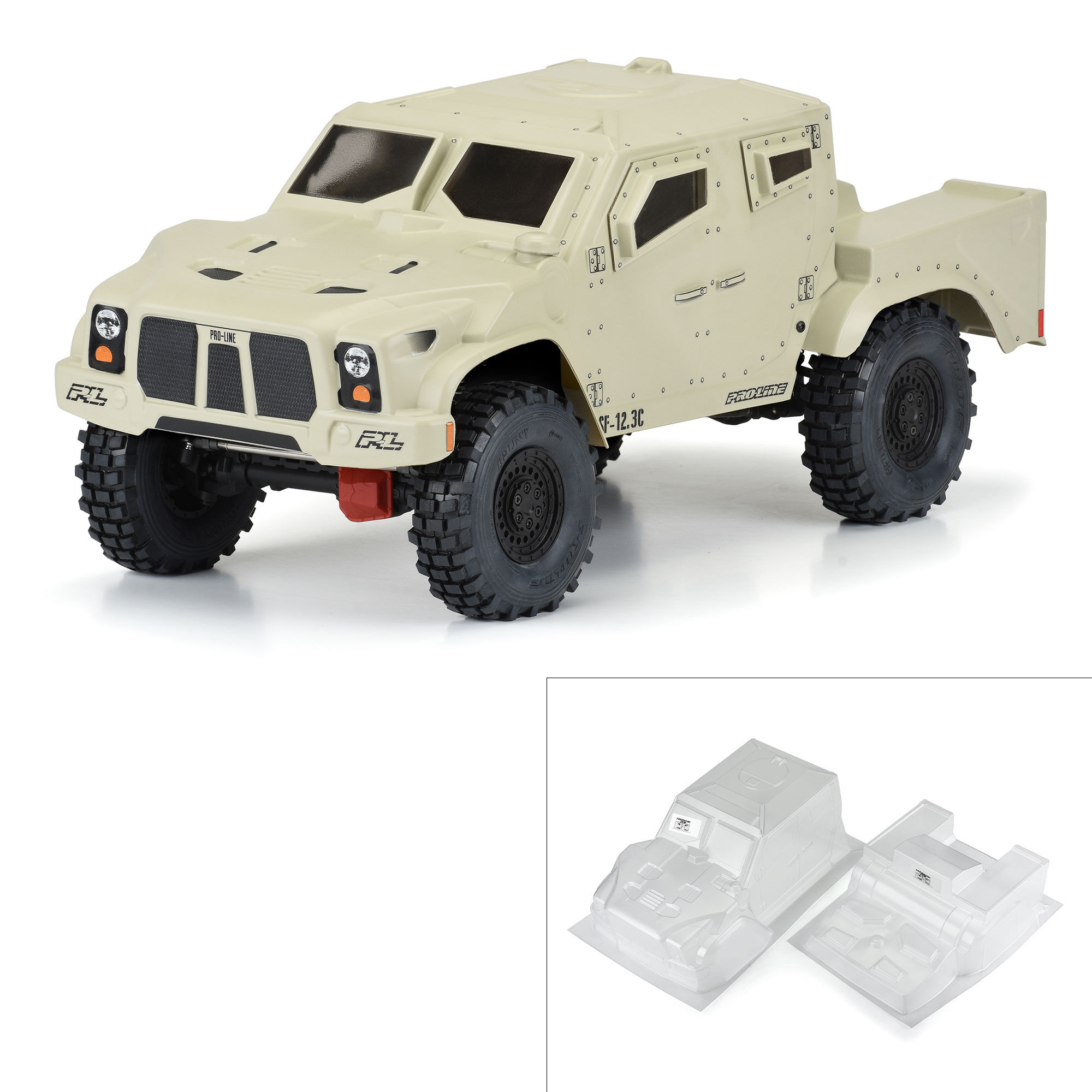 PRO 1/10 Strikeforce Clear Body 12.3" (313mm) Wheelbase Scale Cr
