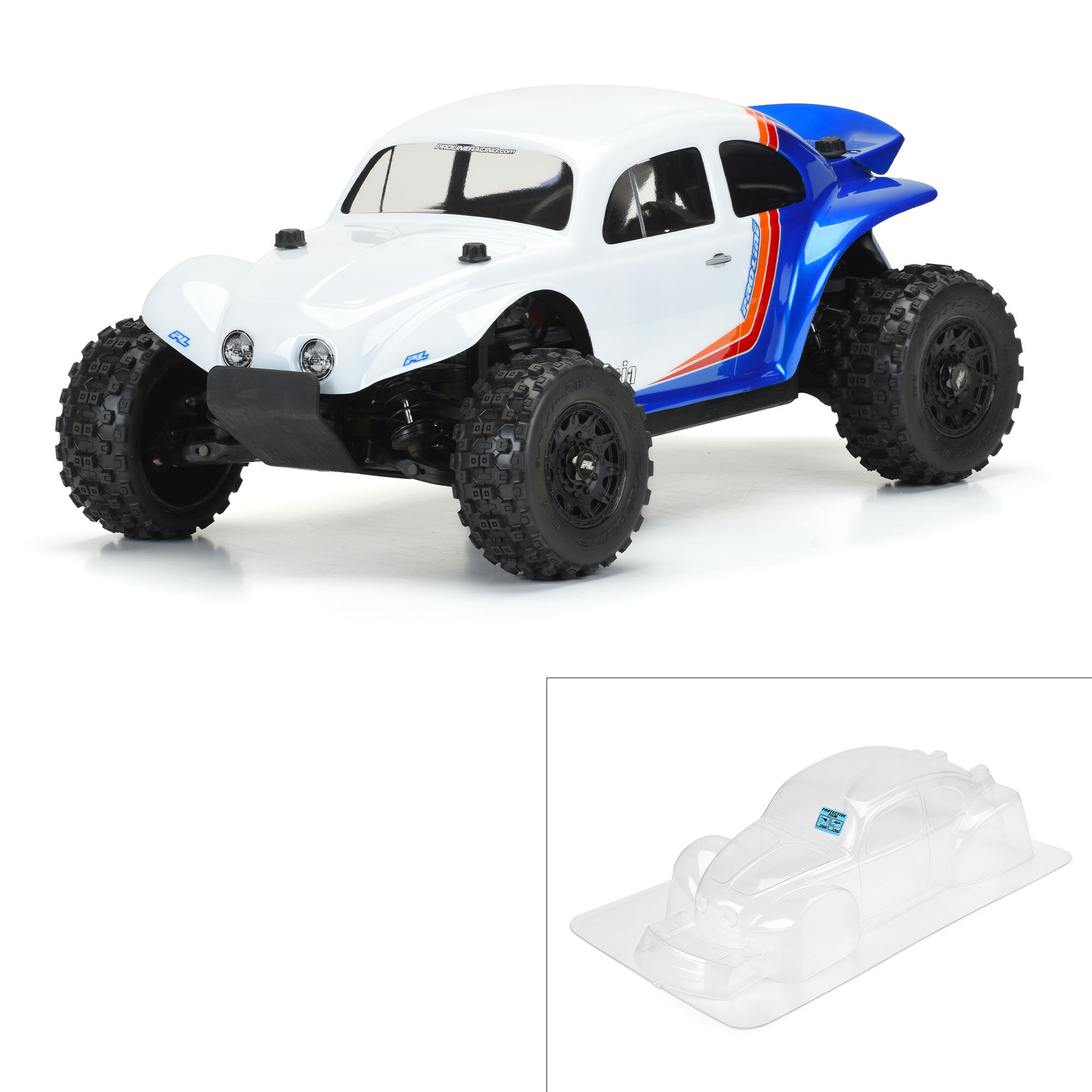 PRO 1/10 VW Baja Bug Clear Body: Short Course