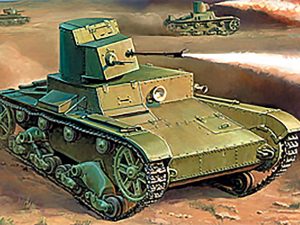 Zvezda 1/100 T-26 Flamethrower Tank 
