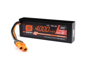 Spektrum 11.1V 4000mAh 3S 30C Smart G2 Hardcase LiPo Battery: IC5