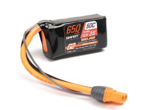 Spektrum 11.1V 650mAh 3S 50C Smart G2 Trail Pro LiPo Battery: IC2