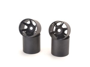 Contact RC 1/12 Hex Rear Rims -  Black - 2 pairs
