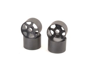 Contact RC 1/12 Standard Front Rims - Black - 2 pairs