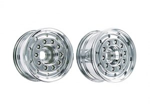 Carson 1:14 Truck Front Wheel wide Chrome (2)
