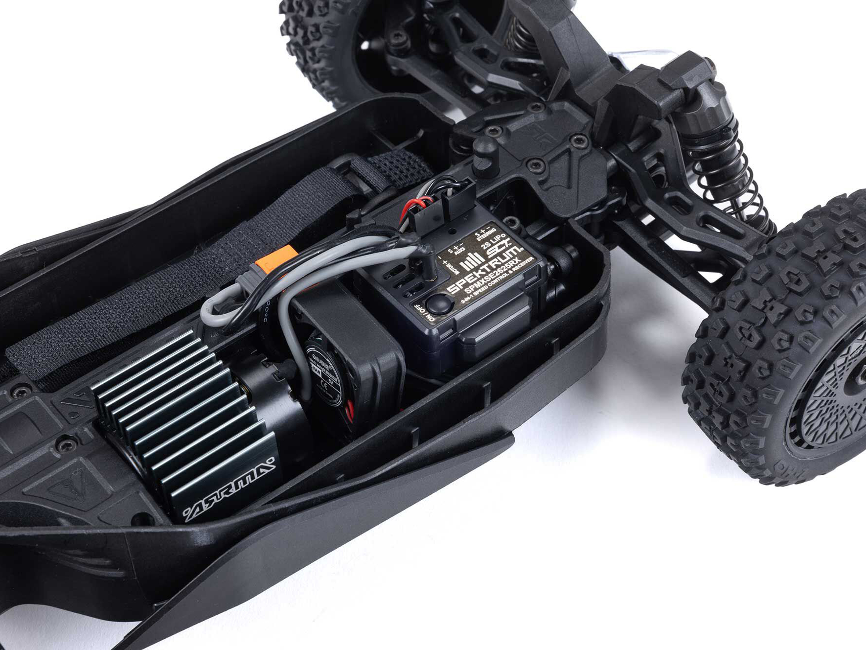 Arrma 1/14 TYPHON GROM MEGA 4X4 Buggy with Battery & Charger Blue - Image 18