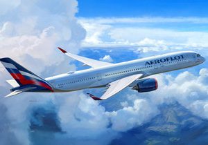 Zvezda 1/144 Airbus A350-900 Passenger Plane