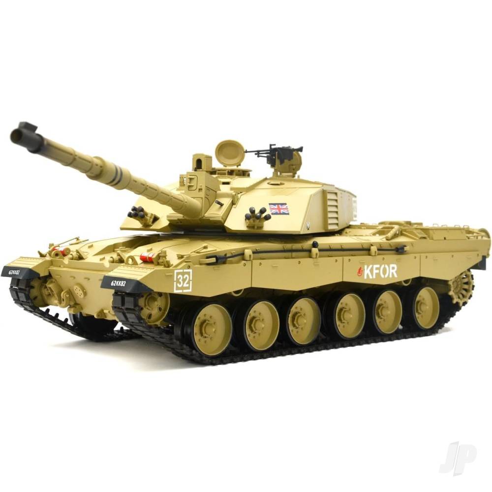 Henglong 1:16 British Challenger 2 with Infrared Battle System (2.4GHz + Shooter + Smoke + Sound) - Image 4