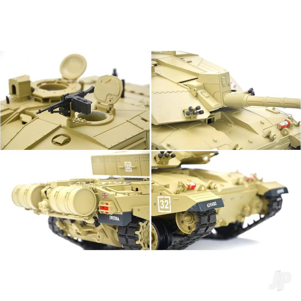 Henglong 1:16 British Challenger 2 with Infrared Battle System (2.4GHz + Shooter + Smoke + Sound) - Image 5