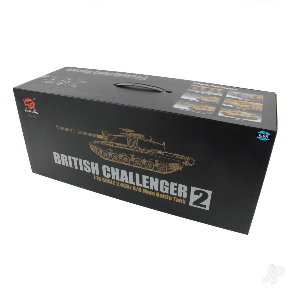 Henglong 1:16 British Challenger 2 with Infrared Battle System (2.4GHz + Shooter + Smoke + Sound) - Image 7