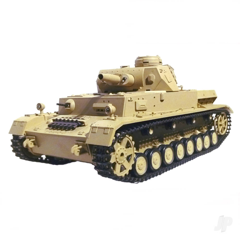Henglong 1:16 German Dak PZKPFW.IV AUSF. F-1 with Infrared Battle System (2.4GHz + Shooter + Smoke + Sound)