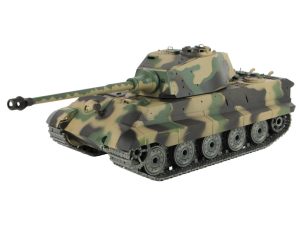 Henglong 1:16 German King Tiger Henschel with Infrared Battle System (2.4GHz + Shooter + Smoke + Sound + Metal Gearbox + Metal Tracks + Metal Road Wheels + Sprocket + Idler)