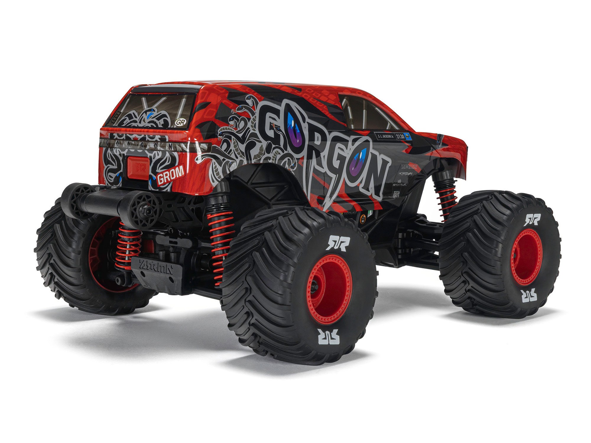 Arrma 1/16 GORGON GROM 4X4 RTR Monster Truck Red - Image 2