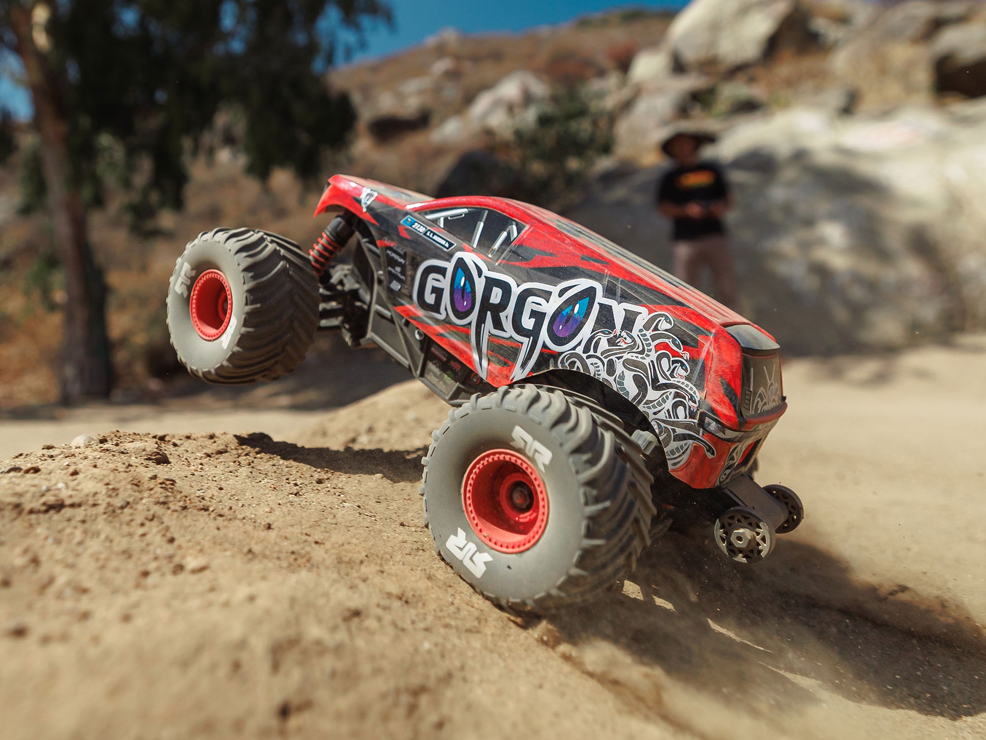 Arrma 1/16 GORGON GROM 4X4 RTR Monster Truck Red - Image 15