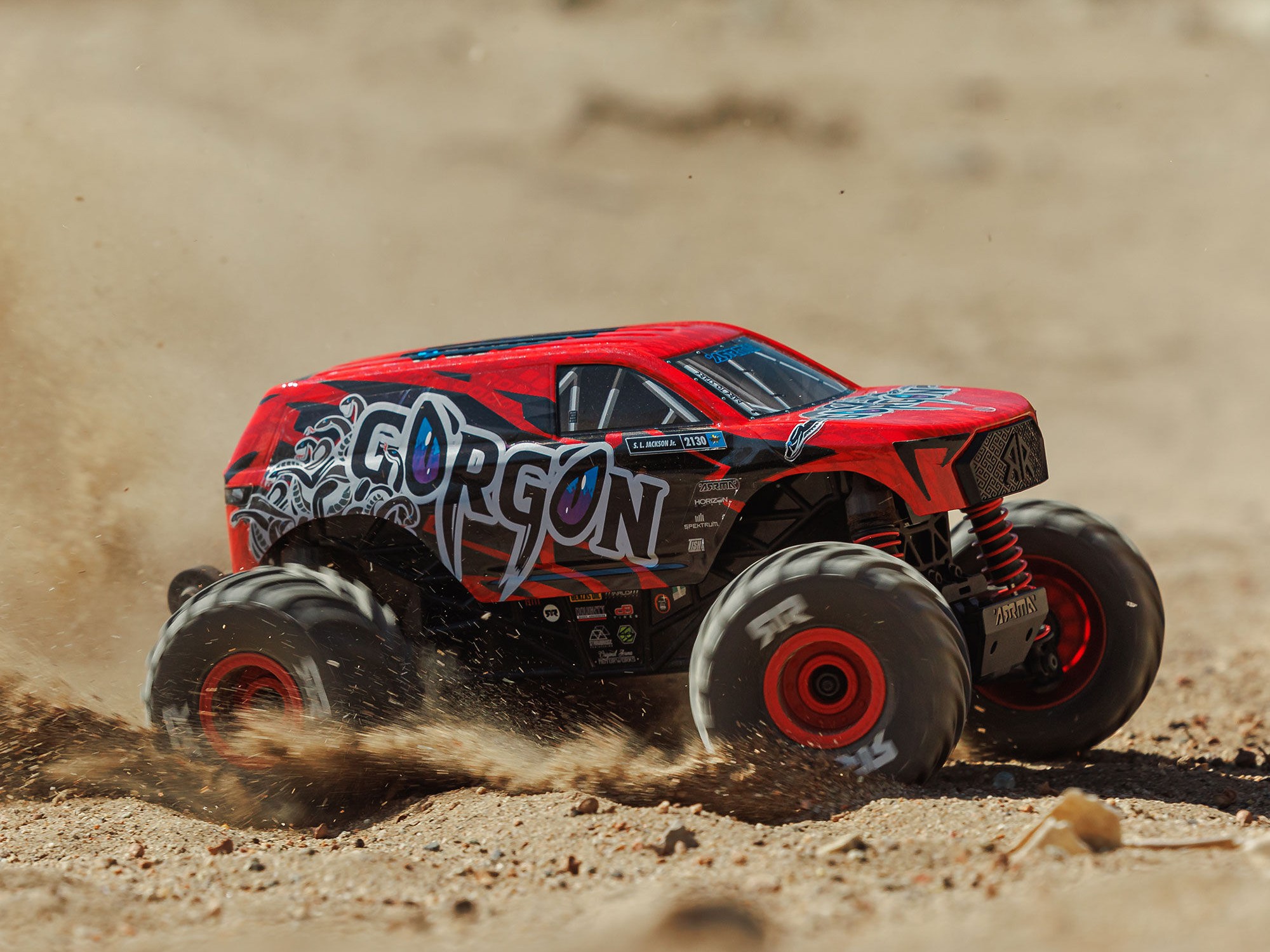Arrma 1/16 GORGON GROM 4X4 RTR Monster Truck Red - Image 17