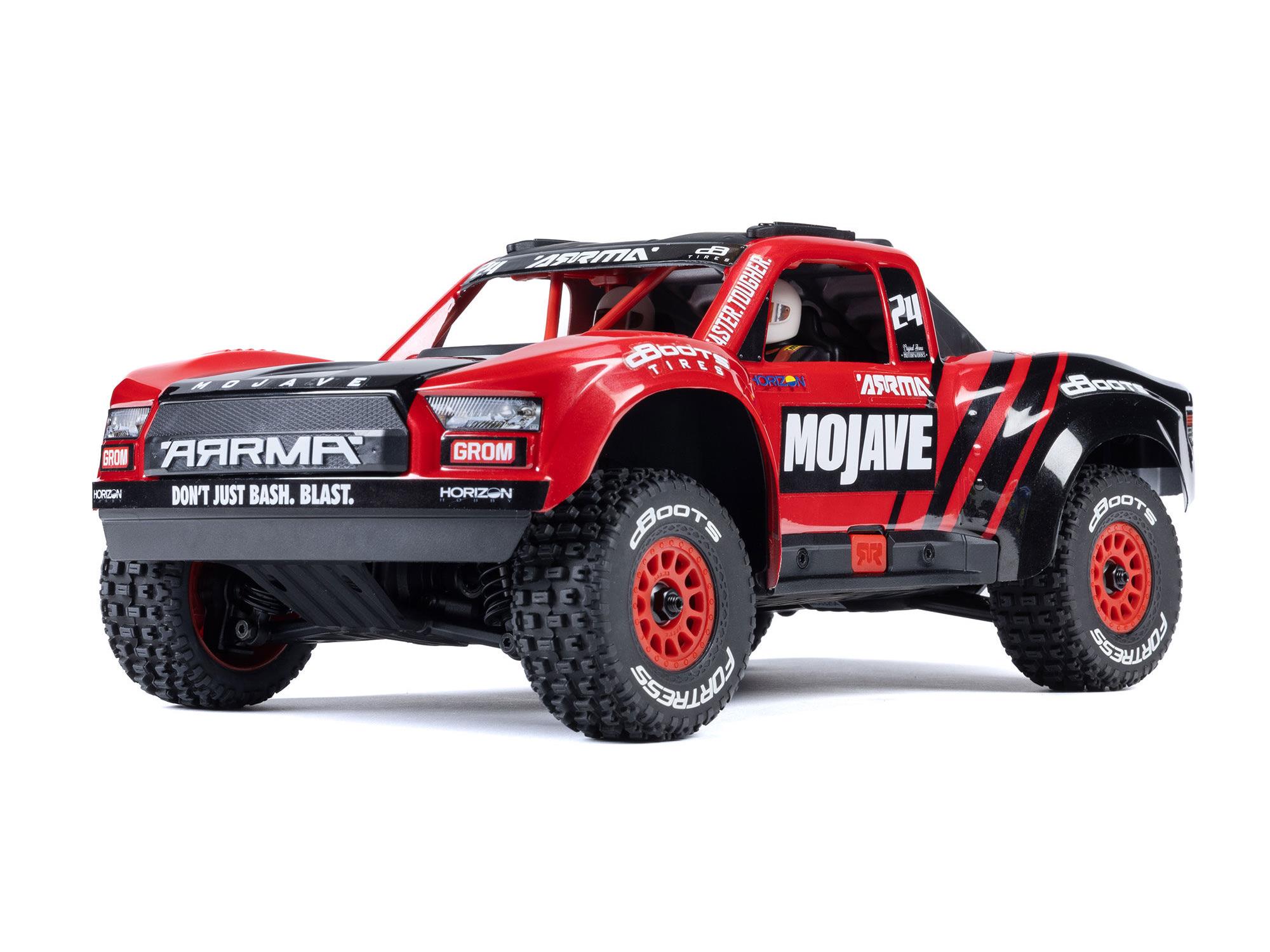 Arrma 1/16 MOJAVE GROM MEGA 4X4 DT with Battery & Charger Red