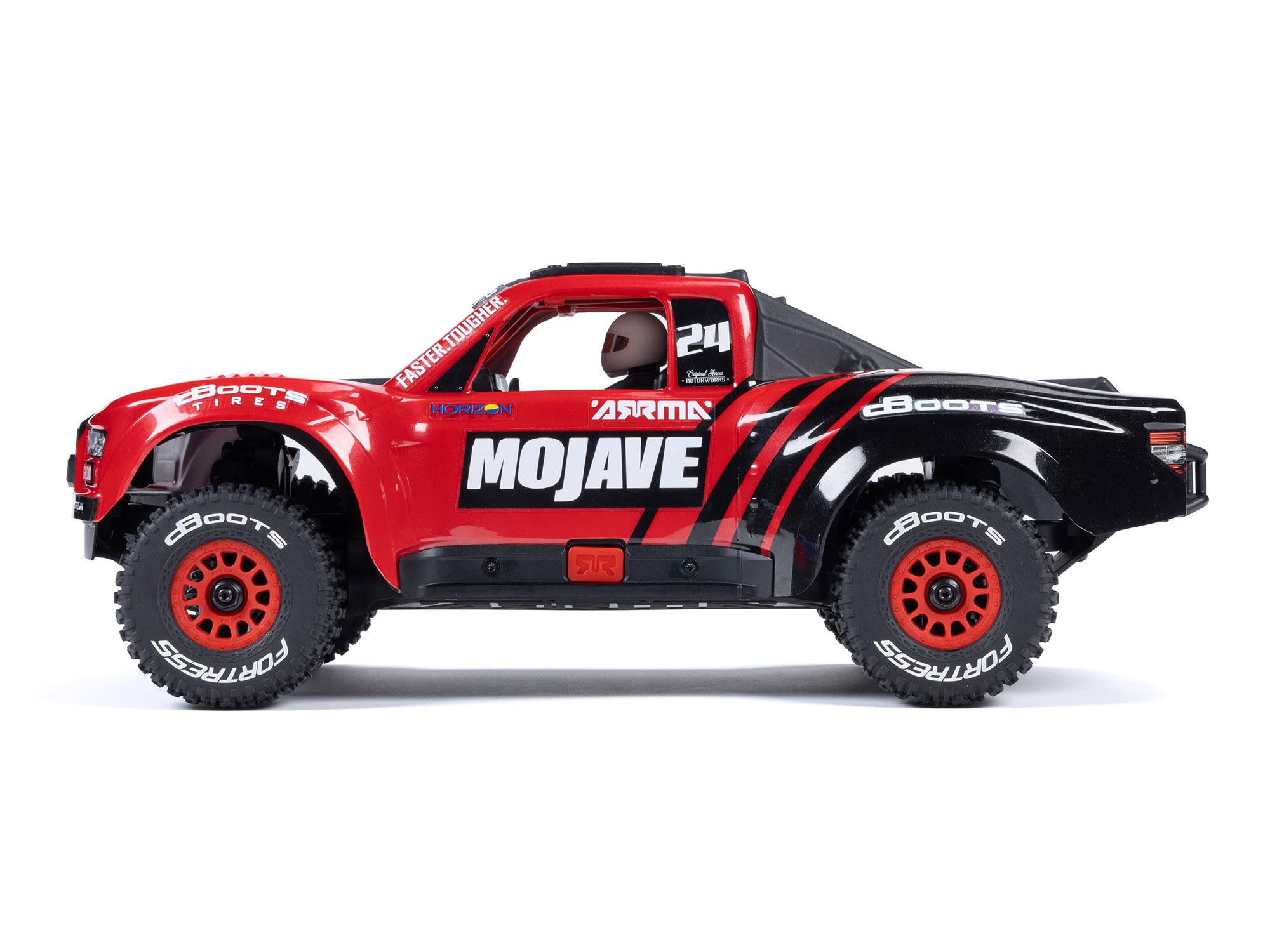 Arrma 1/16 MOJAVE GROM MEGA 4X4 DT with Battery & Charger Red - Image 4