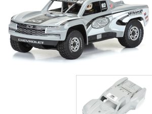 PRO 1/16 Pre-Cut 2019 Chevy Trophy Truck Tough-Color Gray Body: