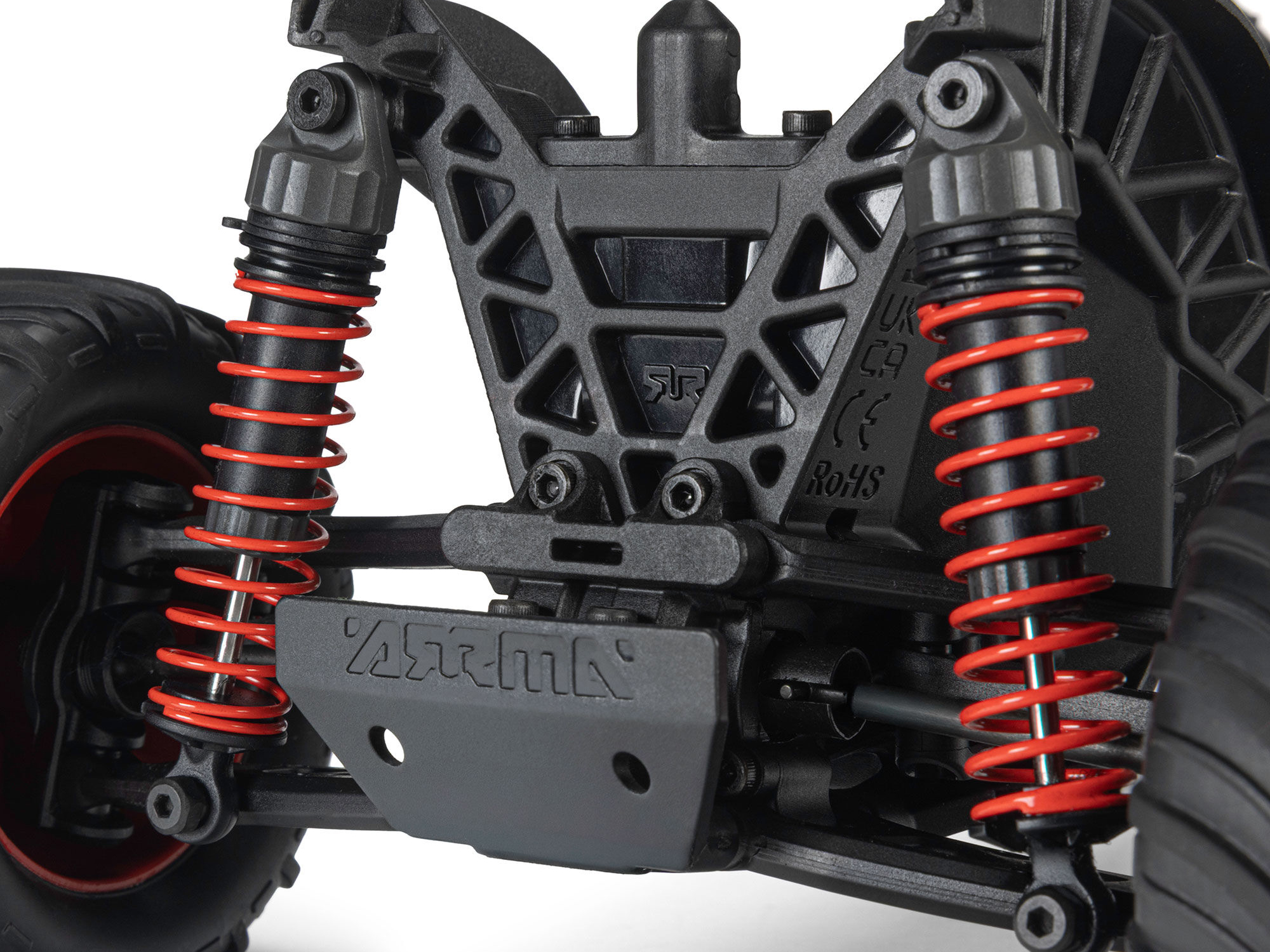 Arrma 1/16 QUAKE GROM 4X4 RTR Monster Truck Red - Image 11