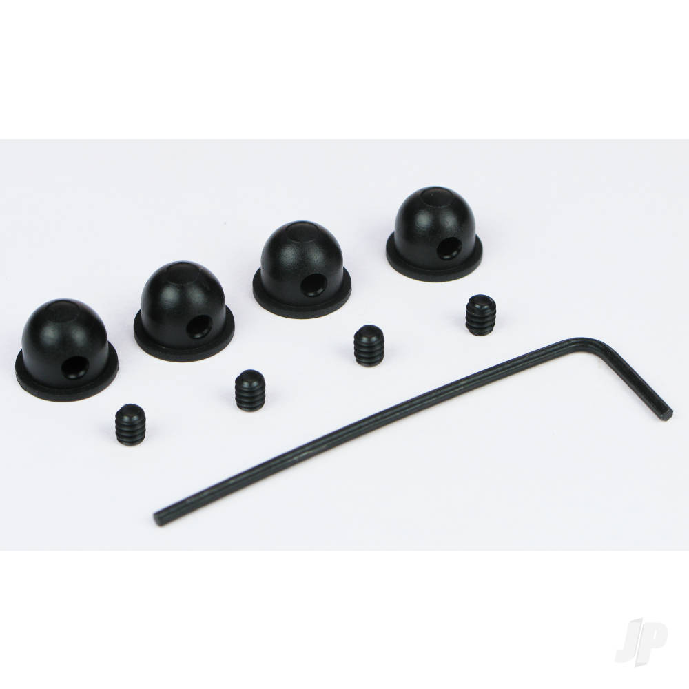 Dubro 1/16in (1.5mm) Micro Wheel Collars (4 pcs per package)