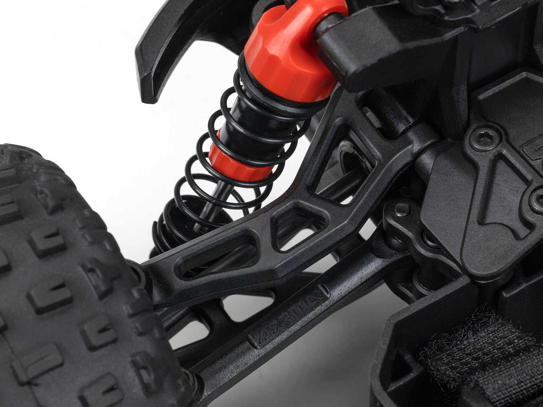 Arrma 1/18 GRANITE GROM MEGA 4X4 MT with Battery & Charger Red - Image 3