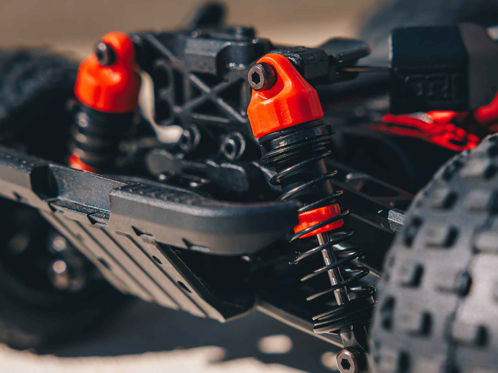 Arrma 1/18 GRANITE GROM MEGA 4X4 MT with Battery & Charger Red - Image 8